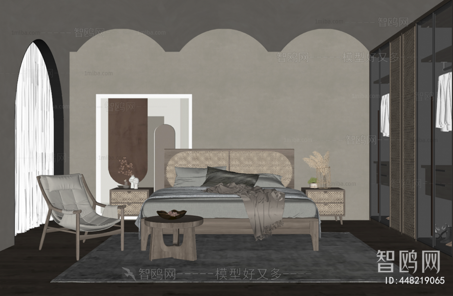 Wabi-sabi Style Bedroom