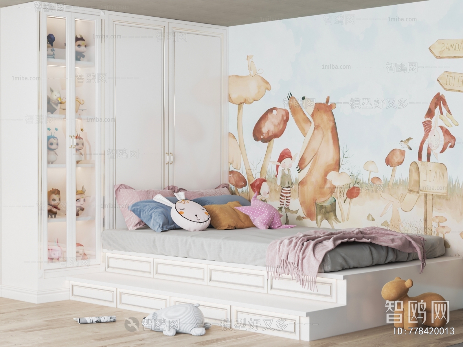 Simple European Style Children's Room