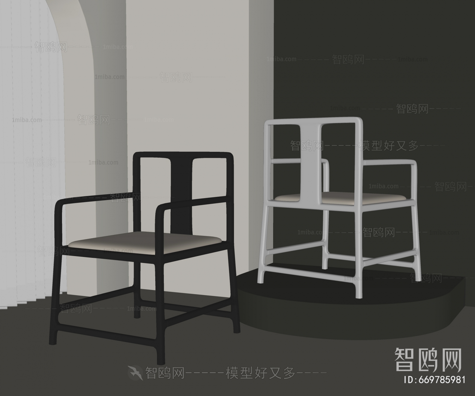 New Chinese Style Single Chair