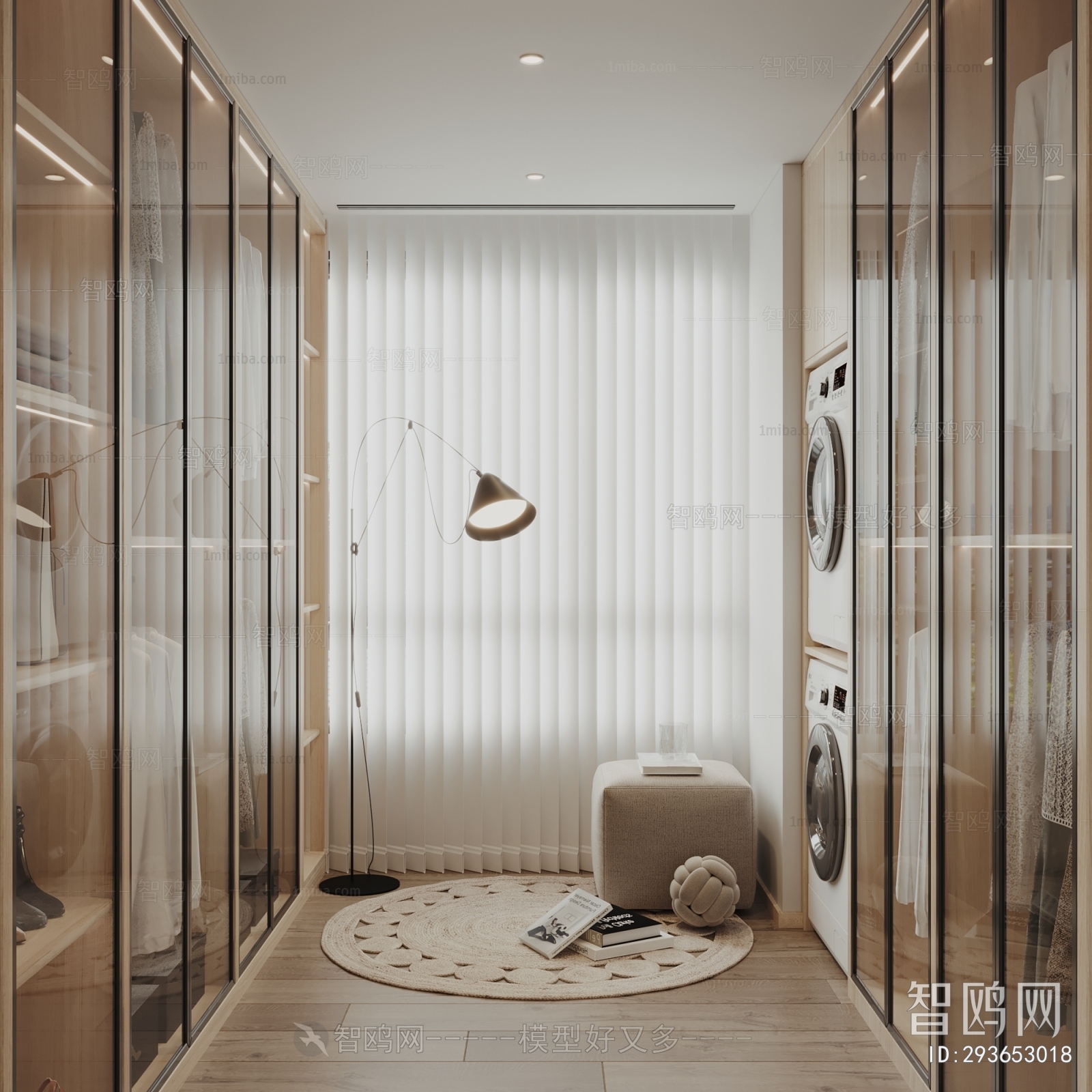 Modern Clothes Storage Area