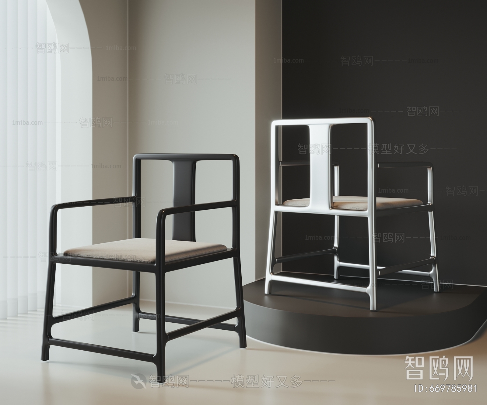 New Chinese Style Single Chair