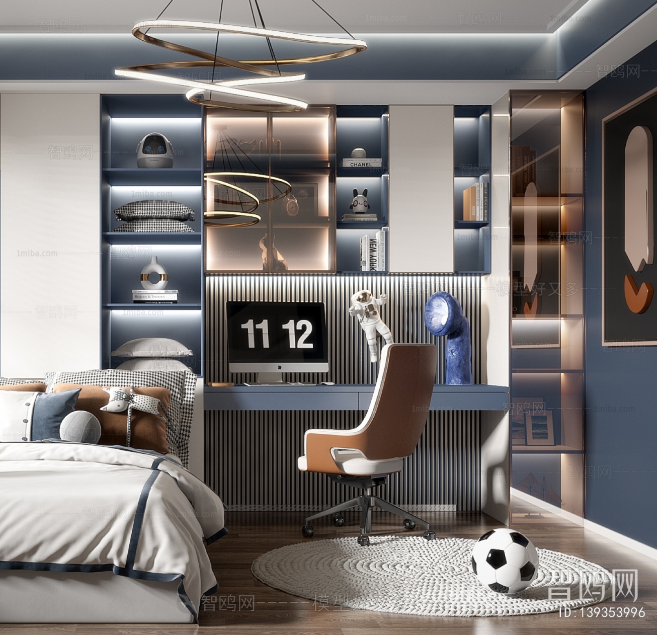 Modern Boy's Room And Son's Room