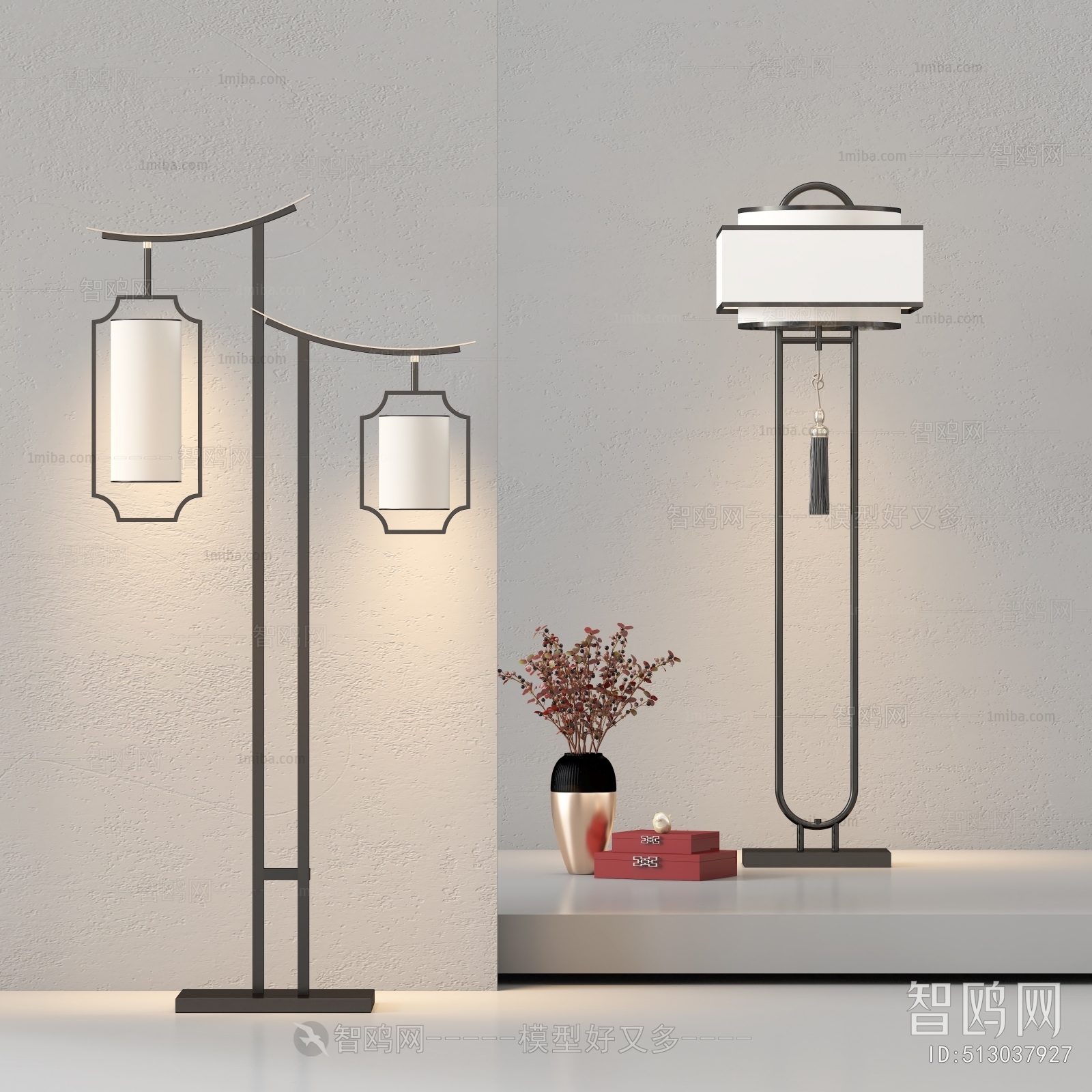 New Chinese Style Floor Lamp