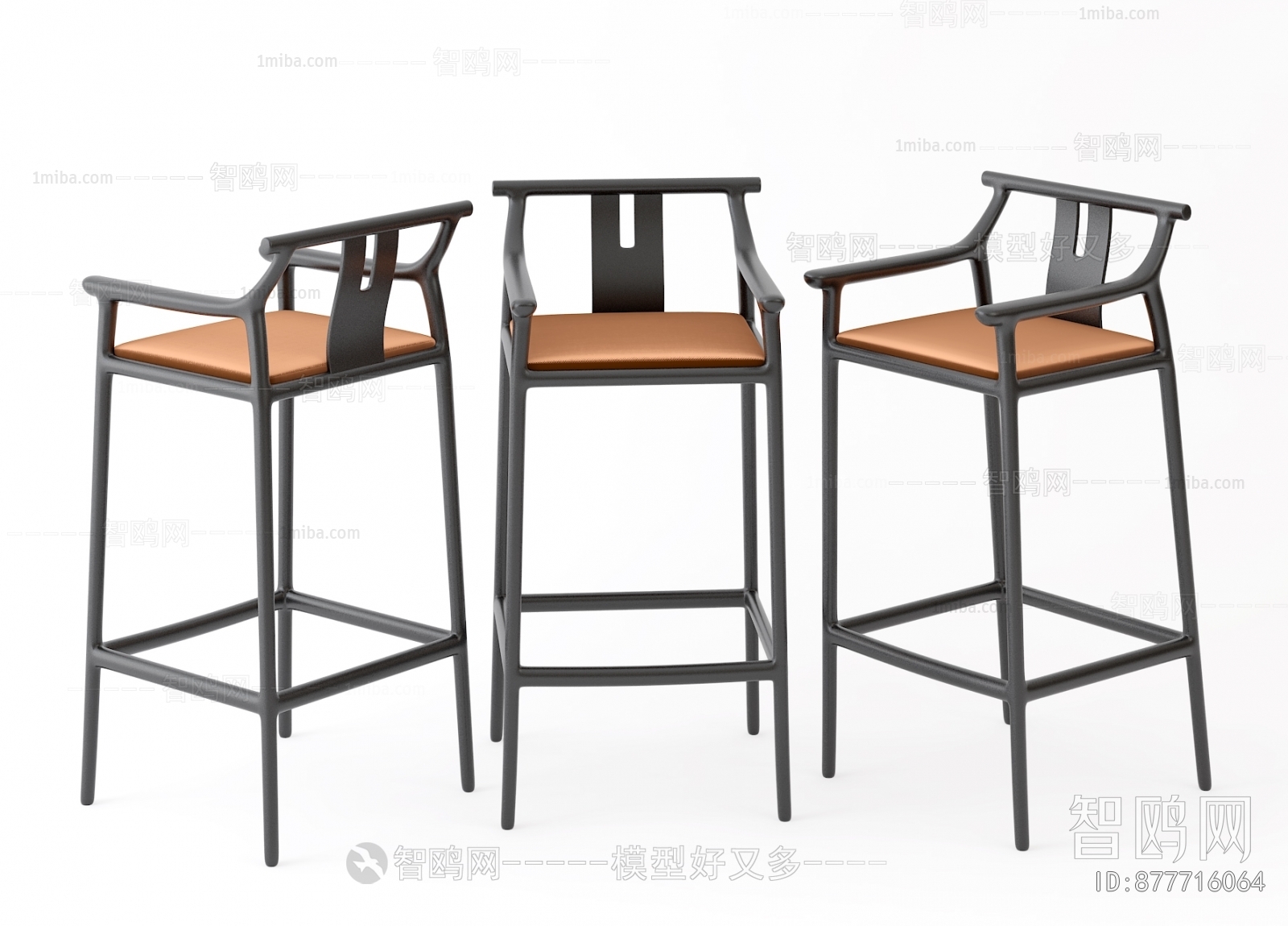 新中式吧椅组合