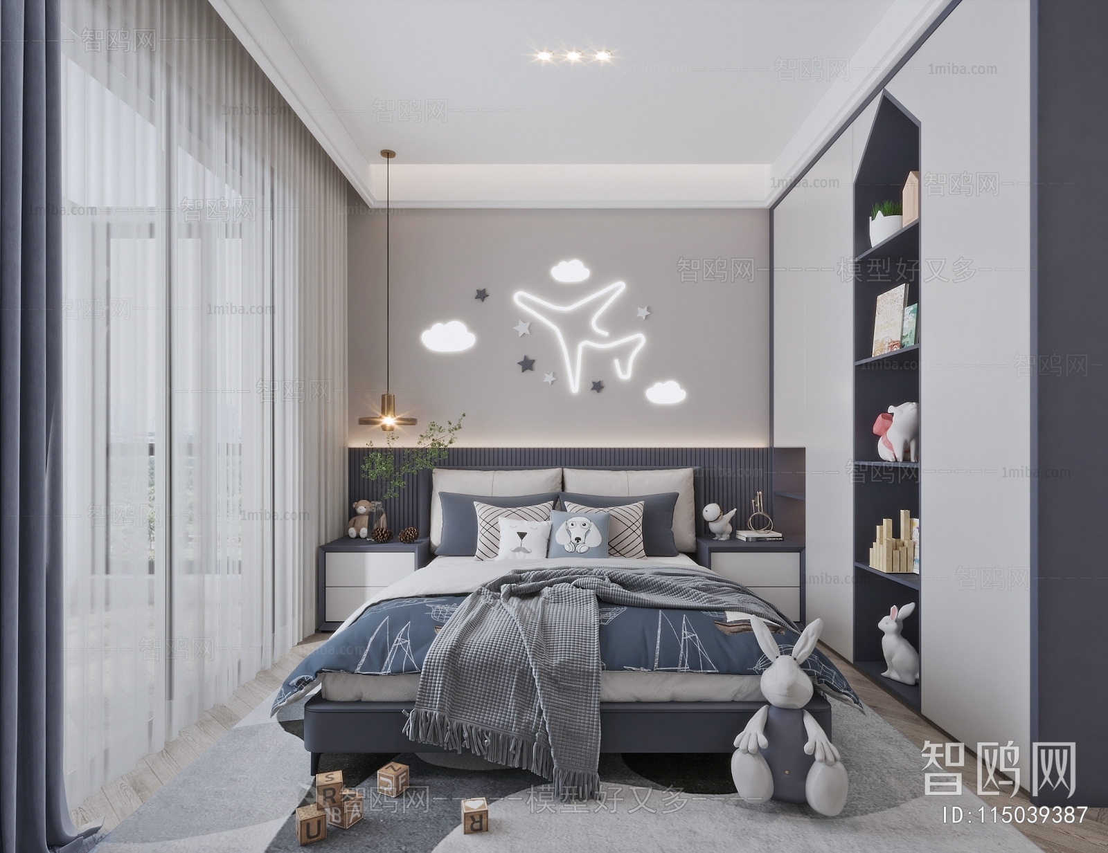 Modern Boy's Room And Son's Room