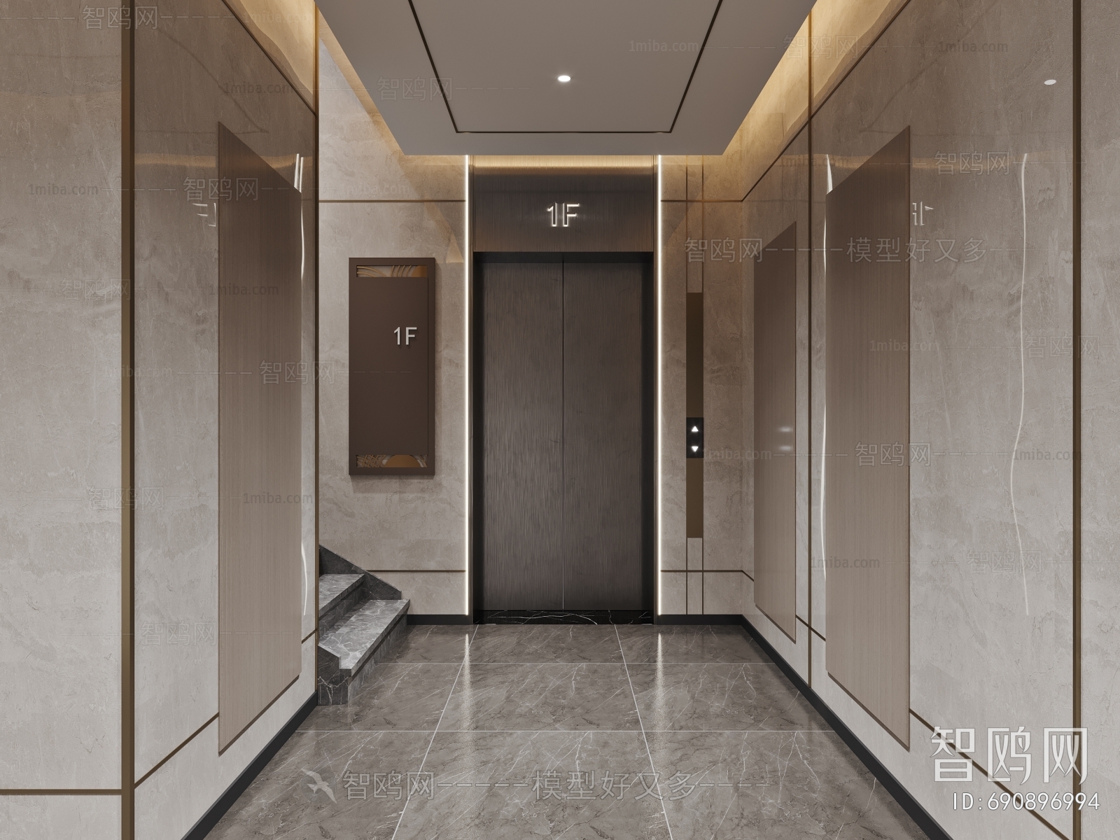 Modern Elevator Hall