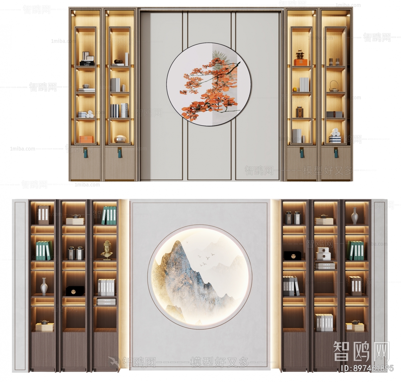 New Chinese Style Decorative Cabinet