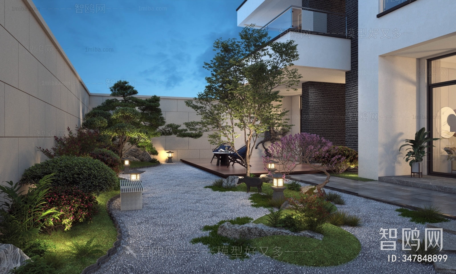 New Chinese Style Courtyard/landscape