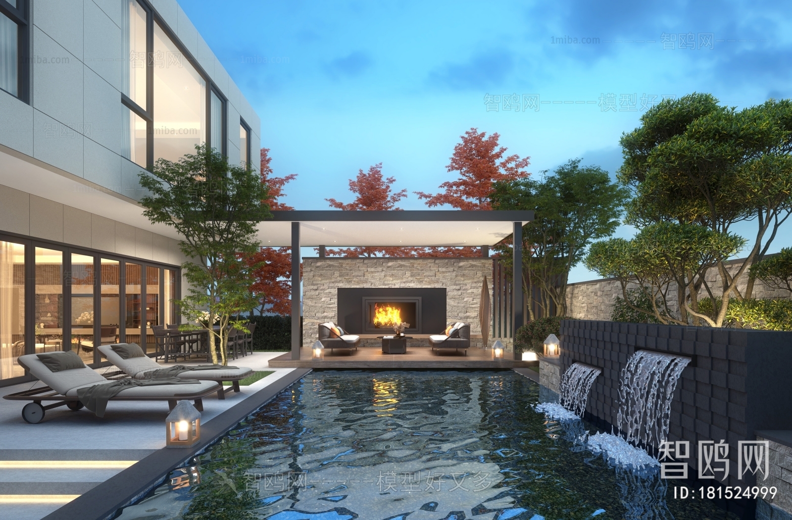 Modern Courtyard/landscape