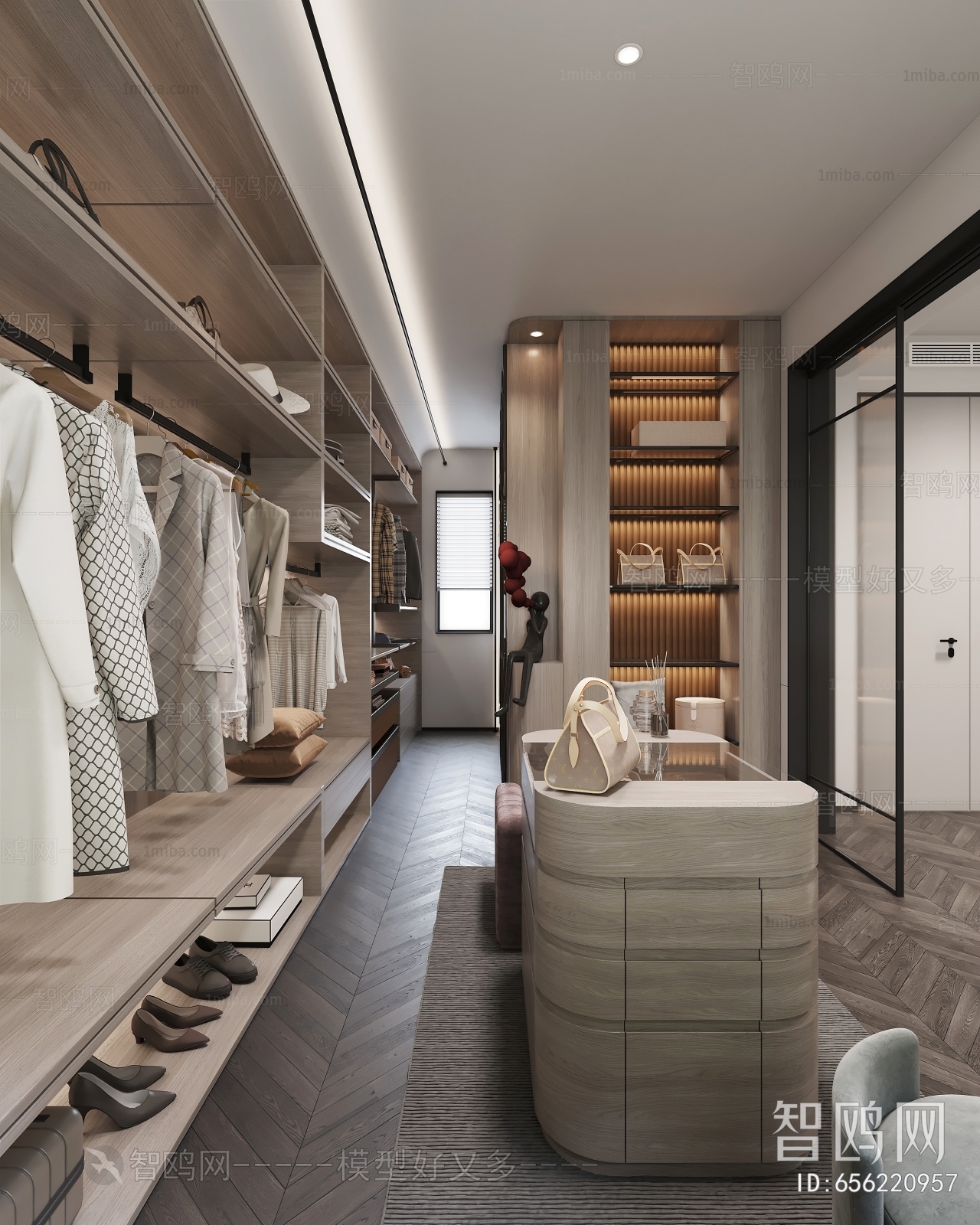 Modern Clothes Storage Area