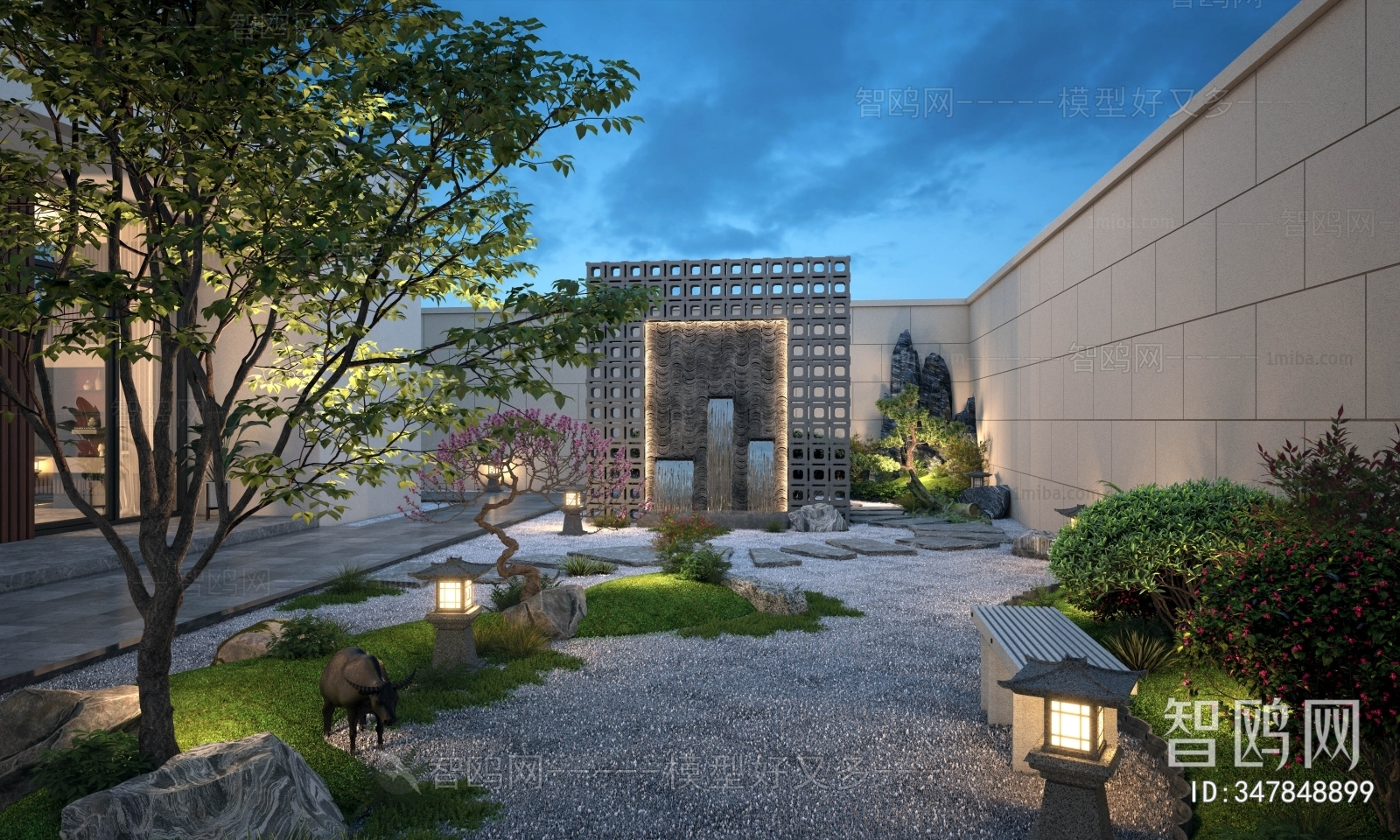 New Chinese Style Courtyard/landscape