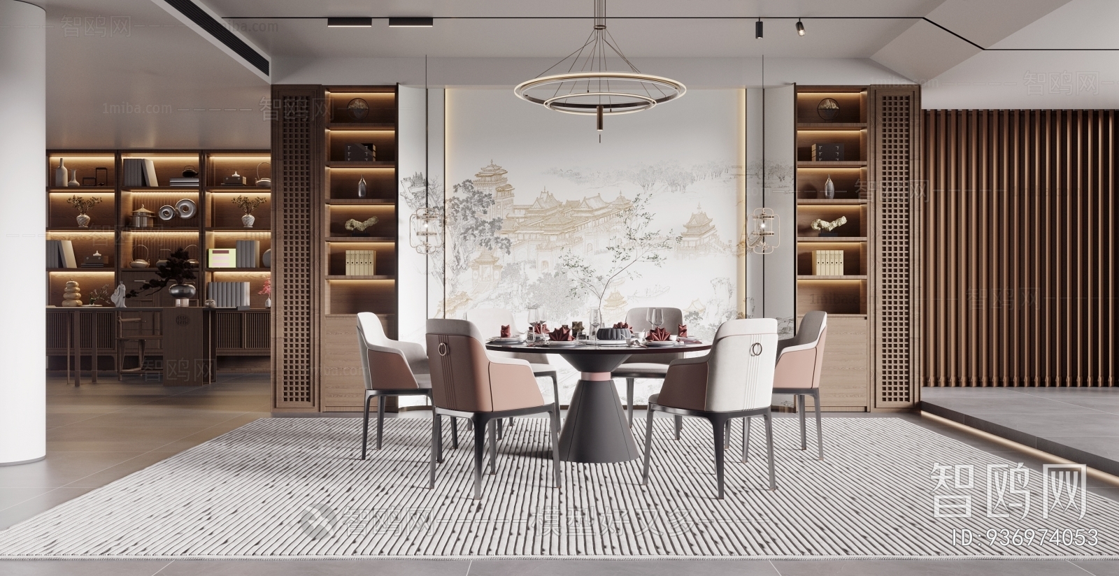 New Chinese Style Dining Room