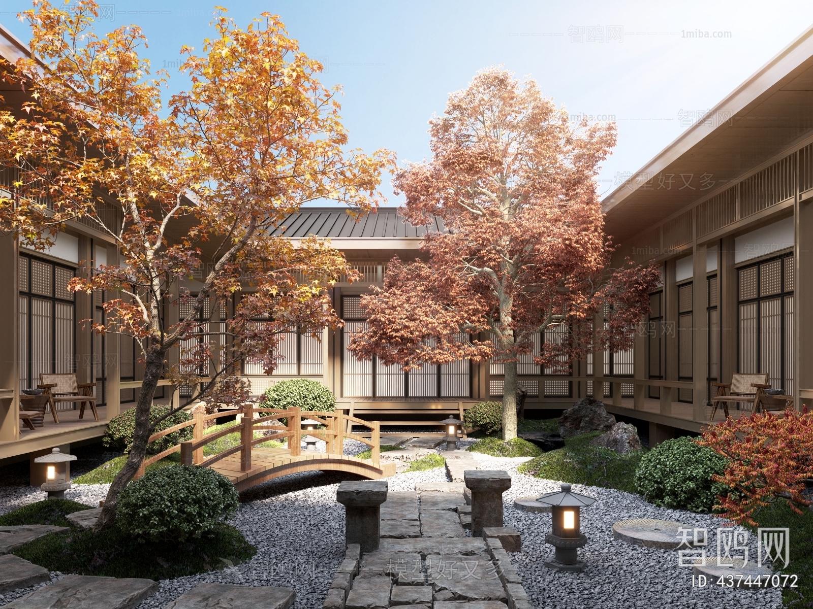 New Chinese Style Courtyard/landscape