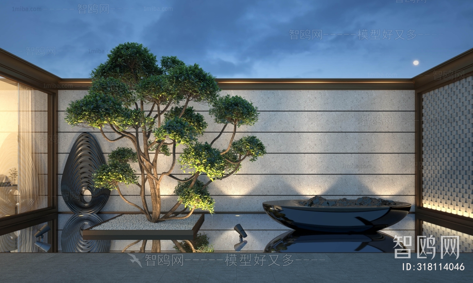 New Chinese Style Courtyard/landscape