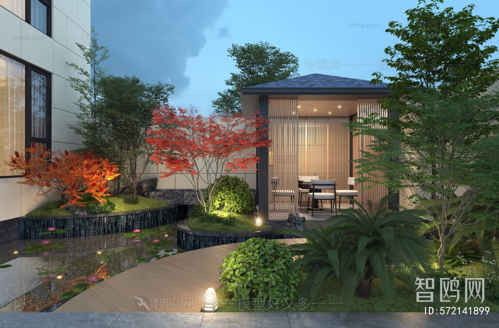 New Chinese Style Courtyard/landscape