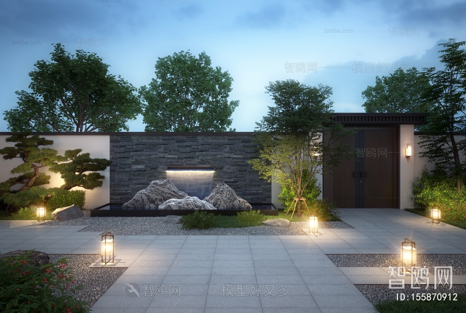 New Chinese Style Courtyard/landscape