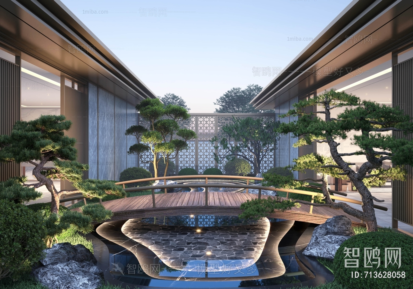 New Chinese Style Courtyard/landscape