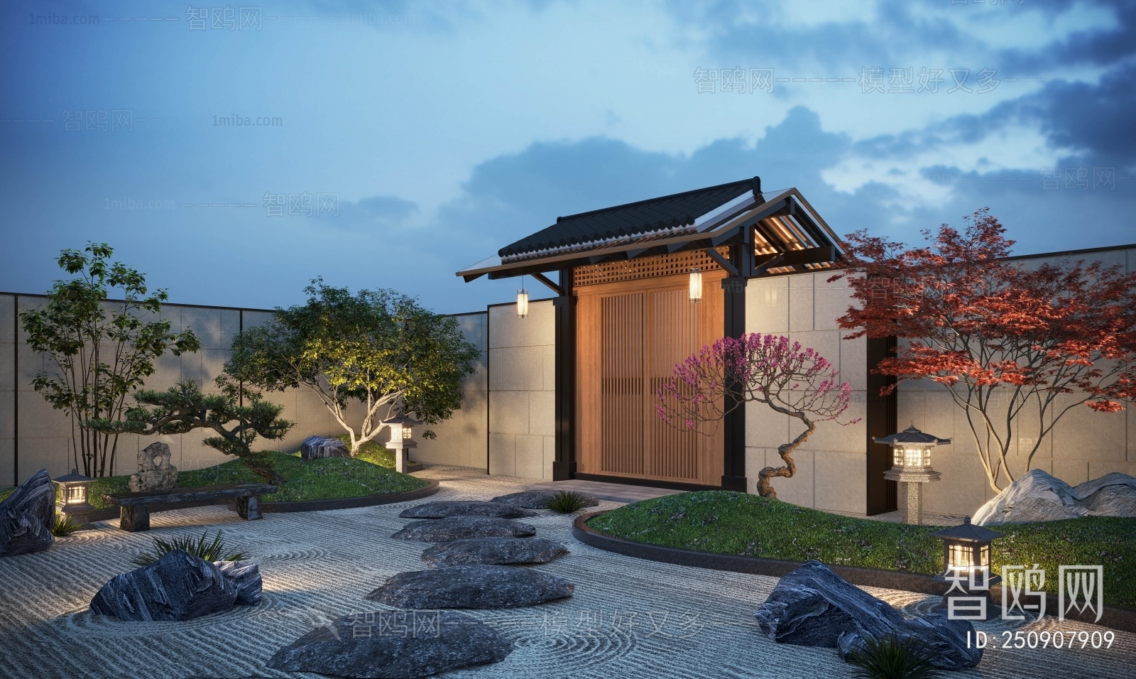 New Chinese Style Courtyard/landscape