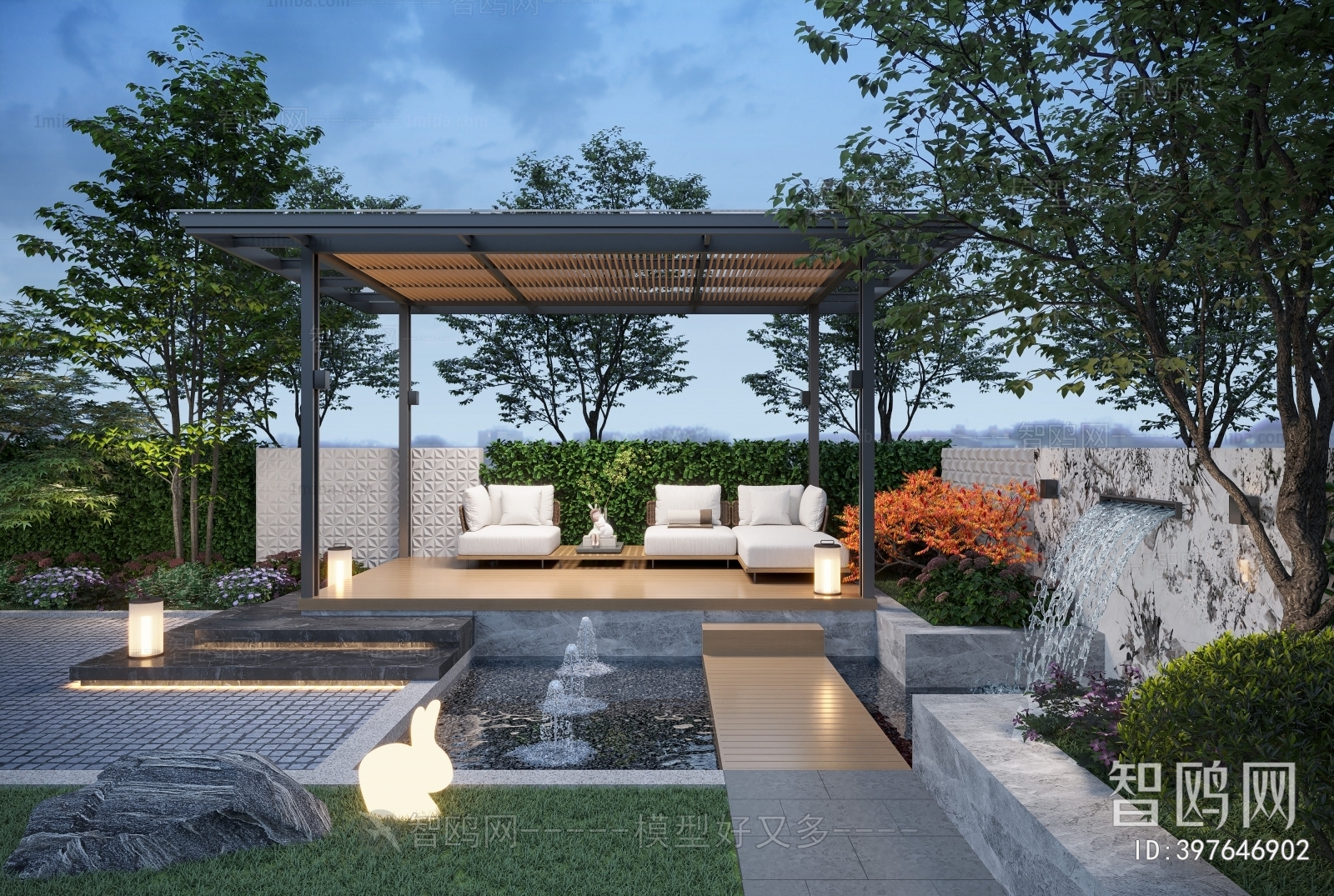 Modern Courtyard/landscape