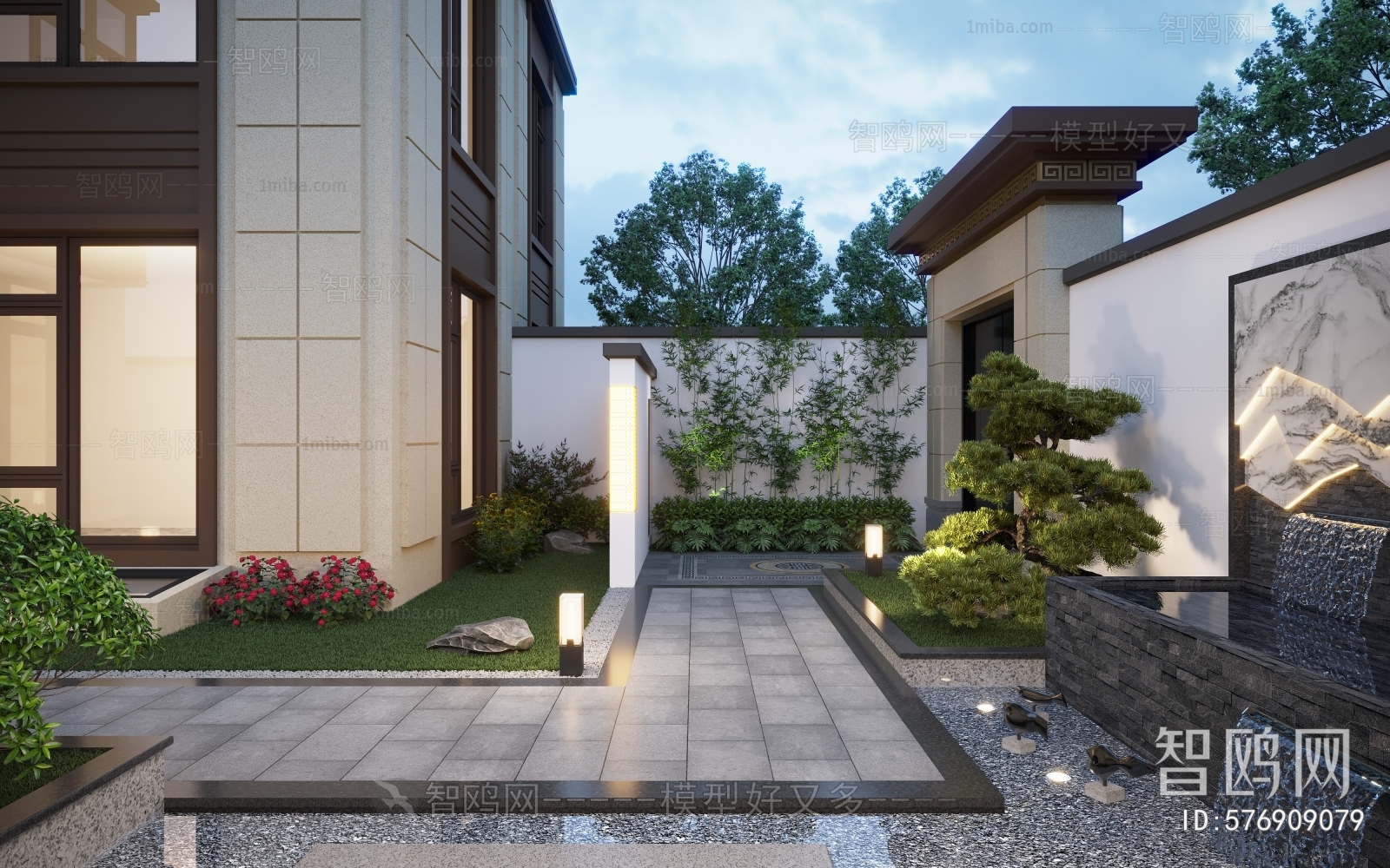 New Chinese Style Courtyard/landscape