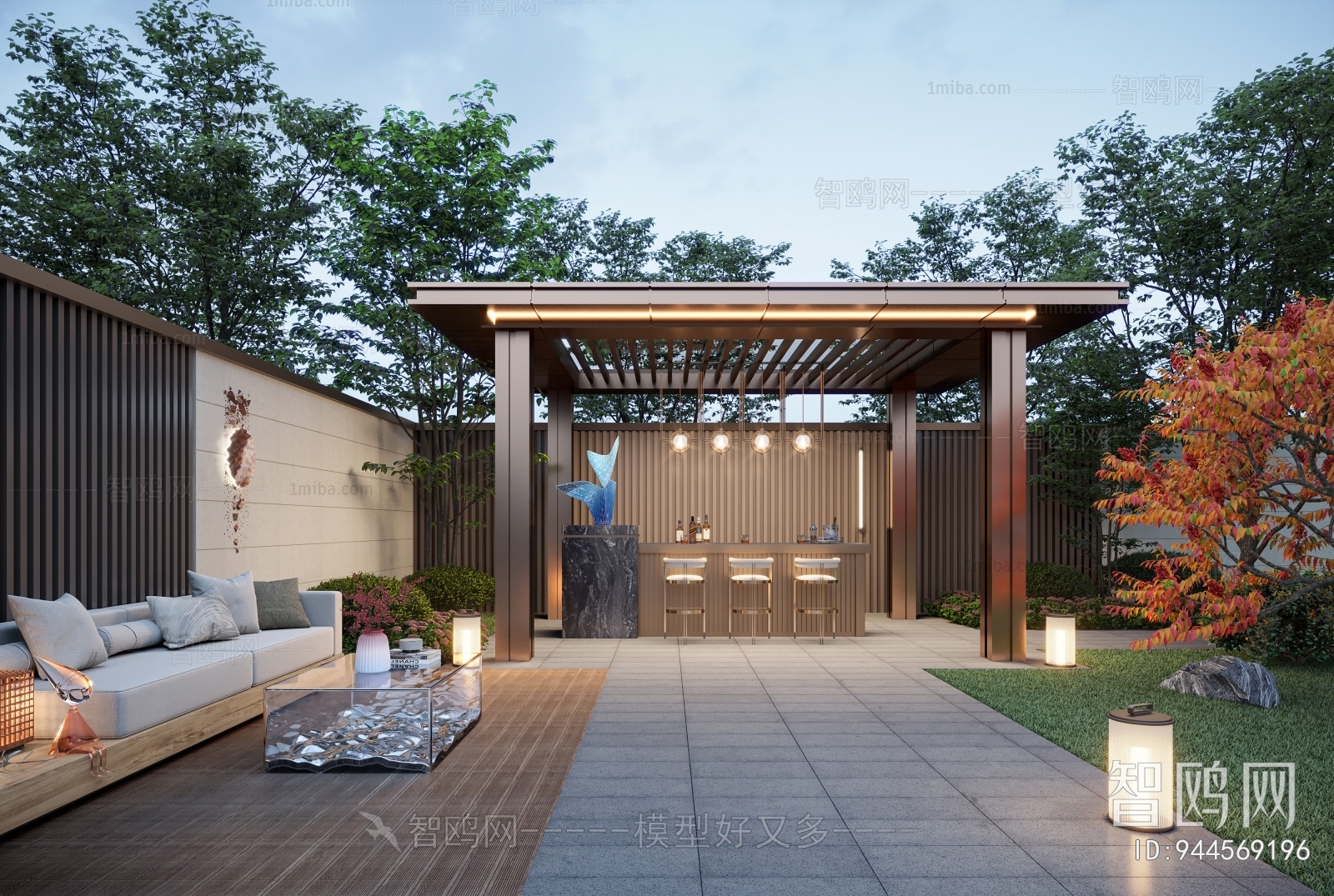 Modern Courtyard/landscape