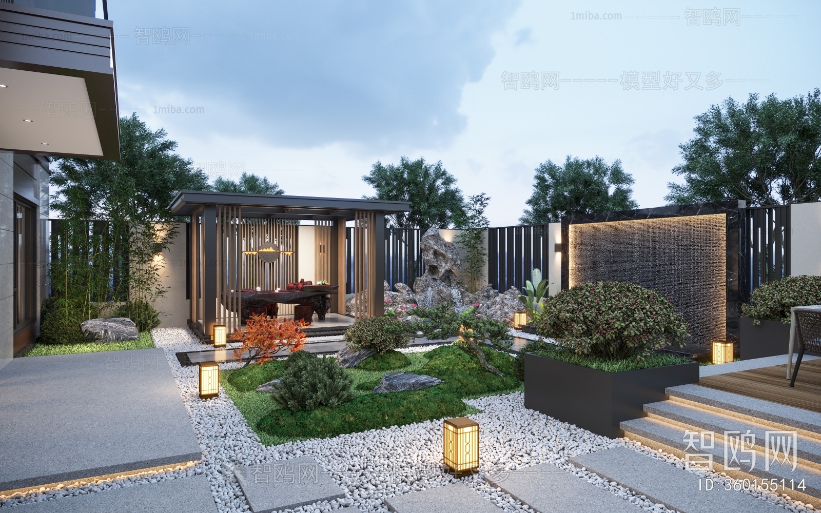 New Chinese Style Courtyard/landscape