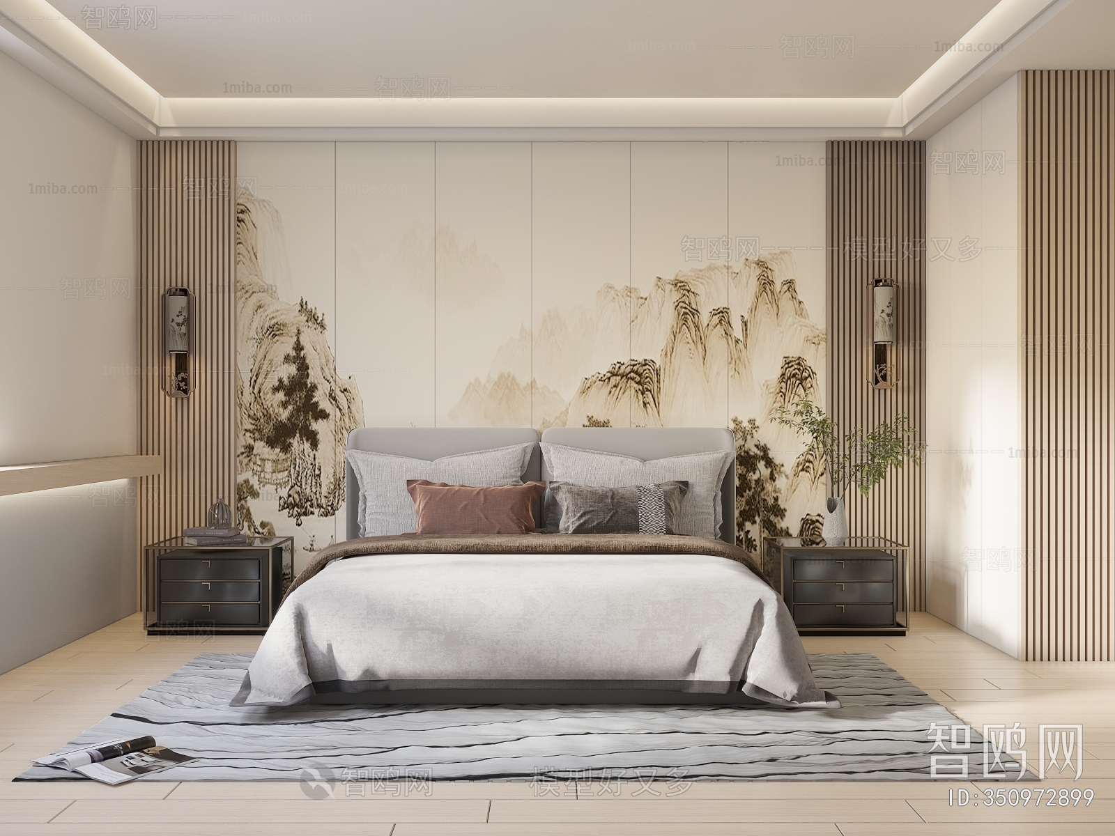 New Chinese Style Bedroom