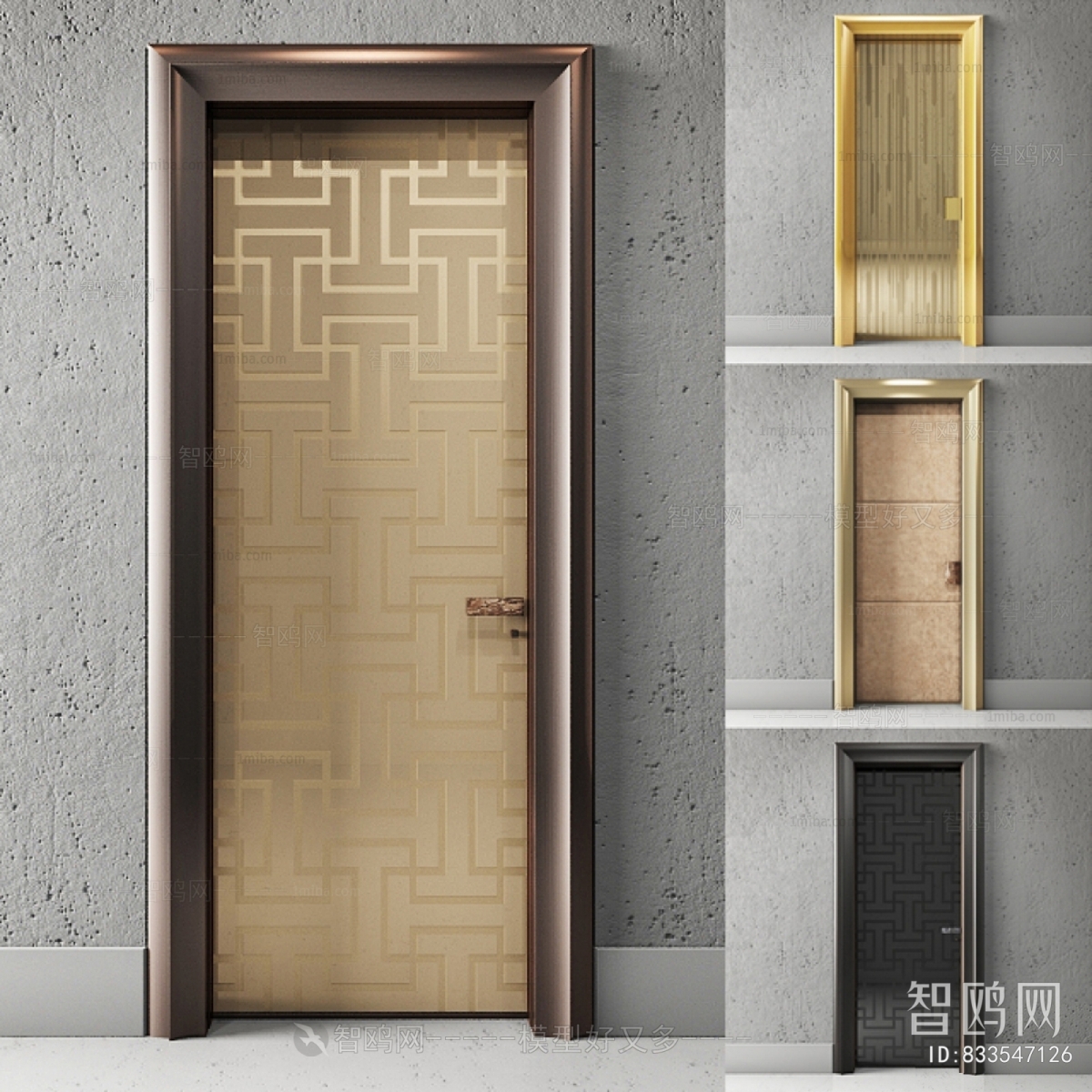 New Chinese Style Single Door