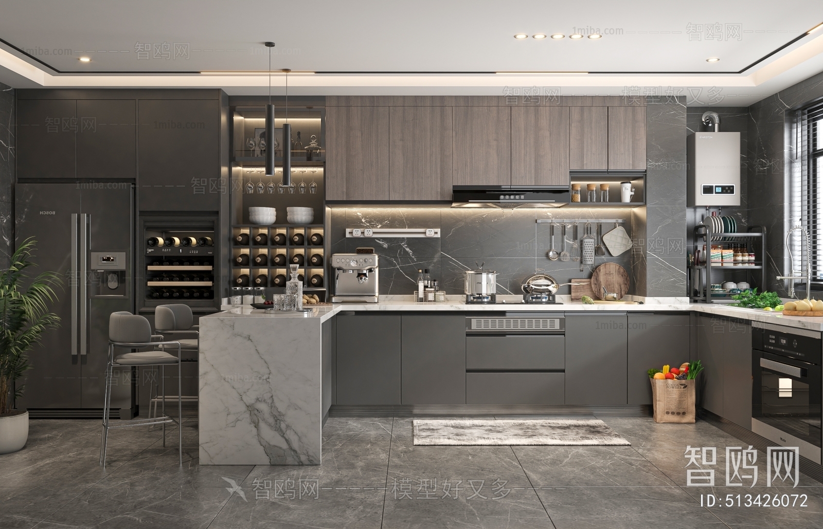 Modern Open Kitchen