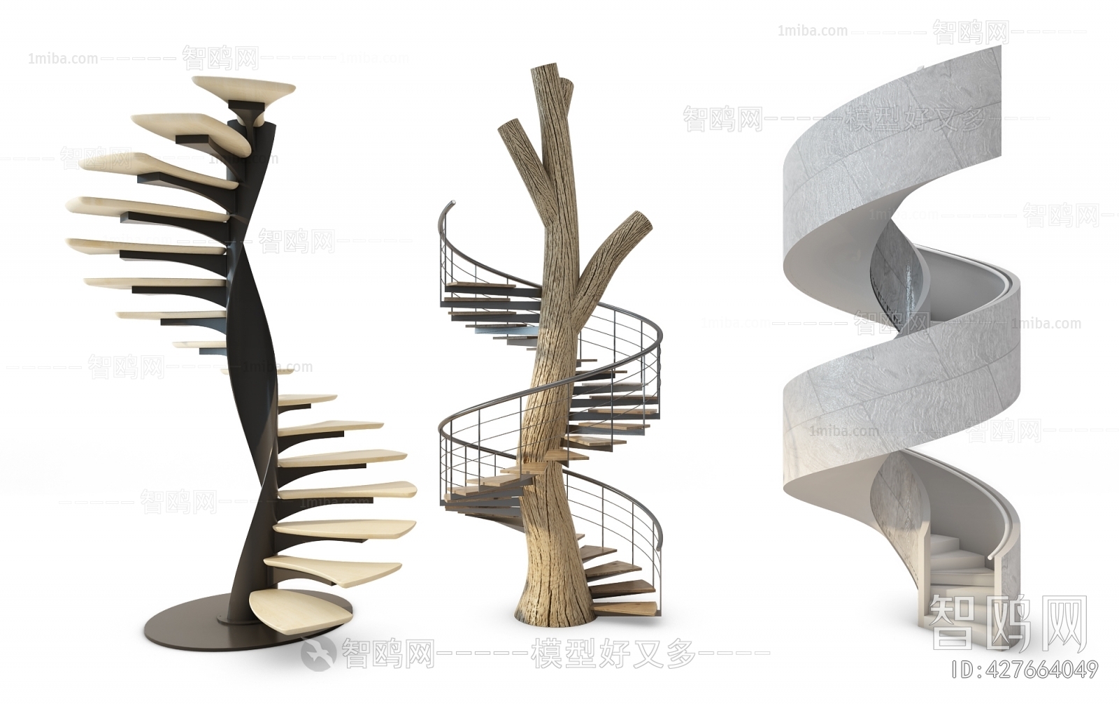 European Style Rotating Staircase