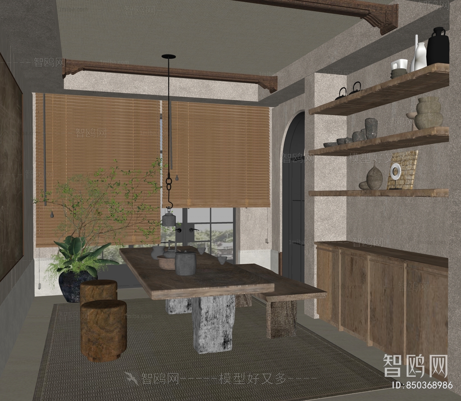 Wabi-sabi Style Tea House