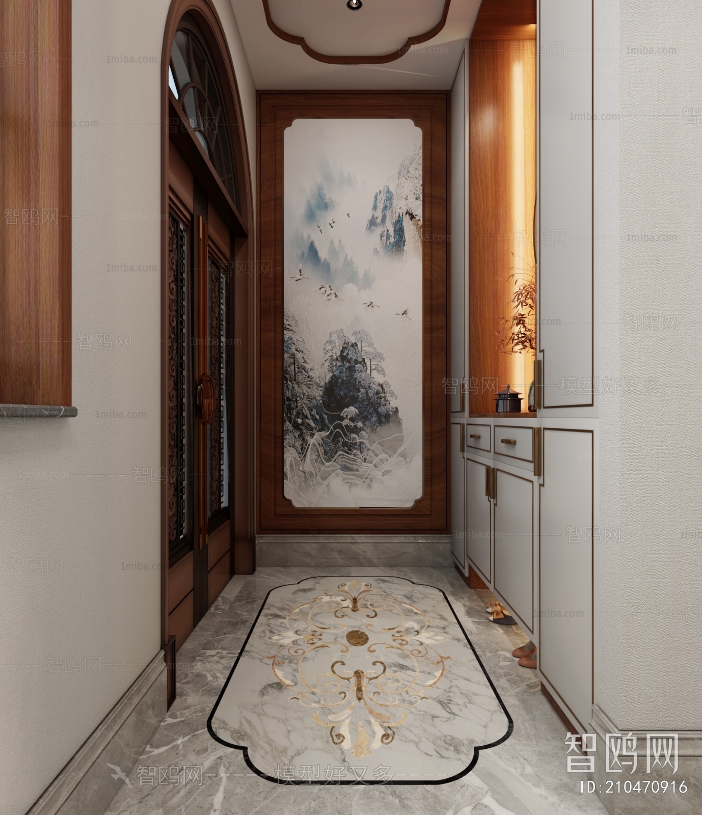 New Chinese Style Hallway