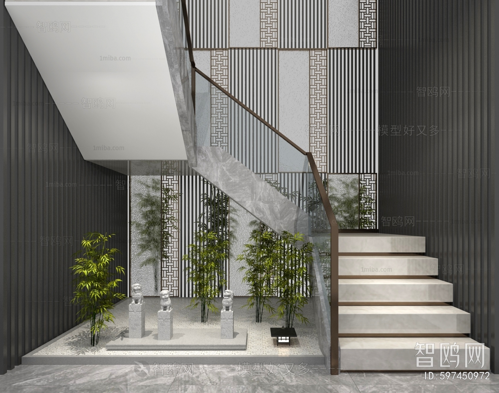 New Chinese Style Stairwell
