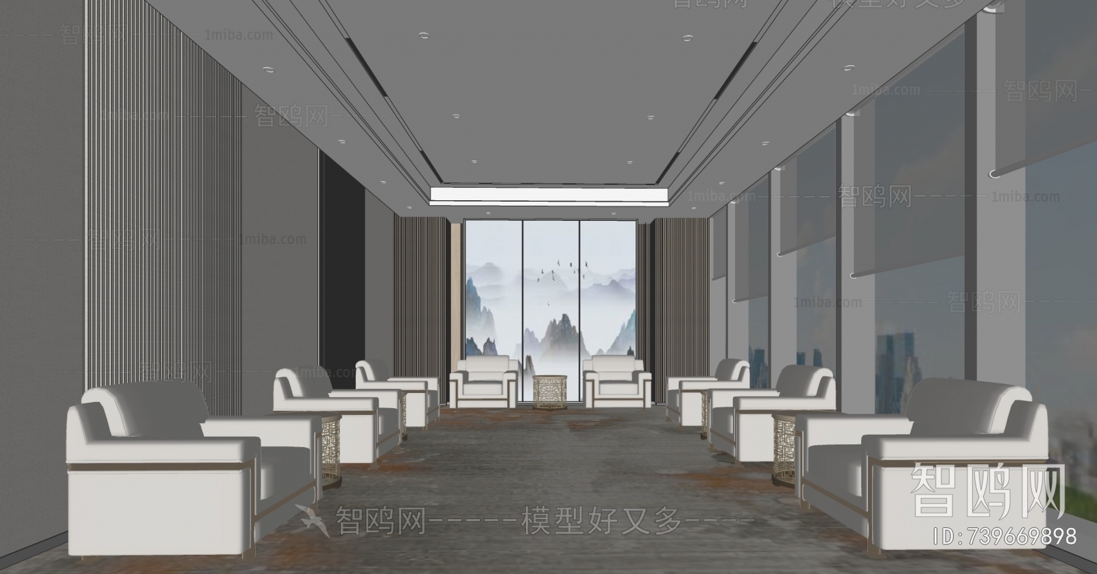 New Chinese Style Reception Area