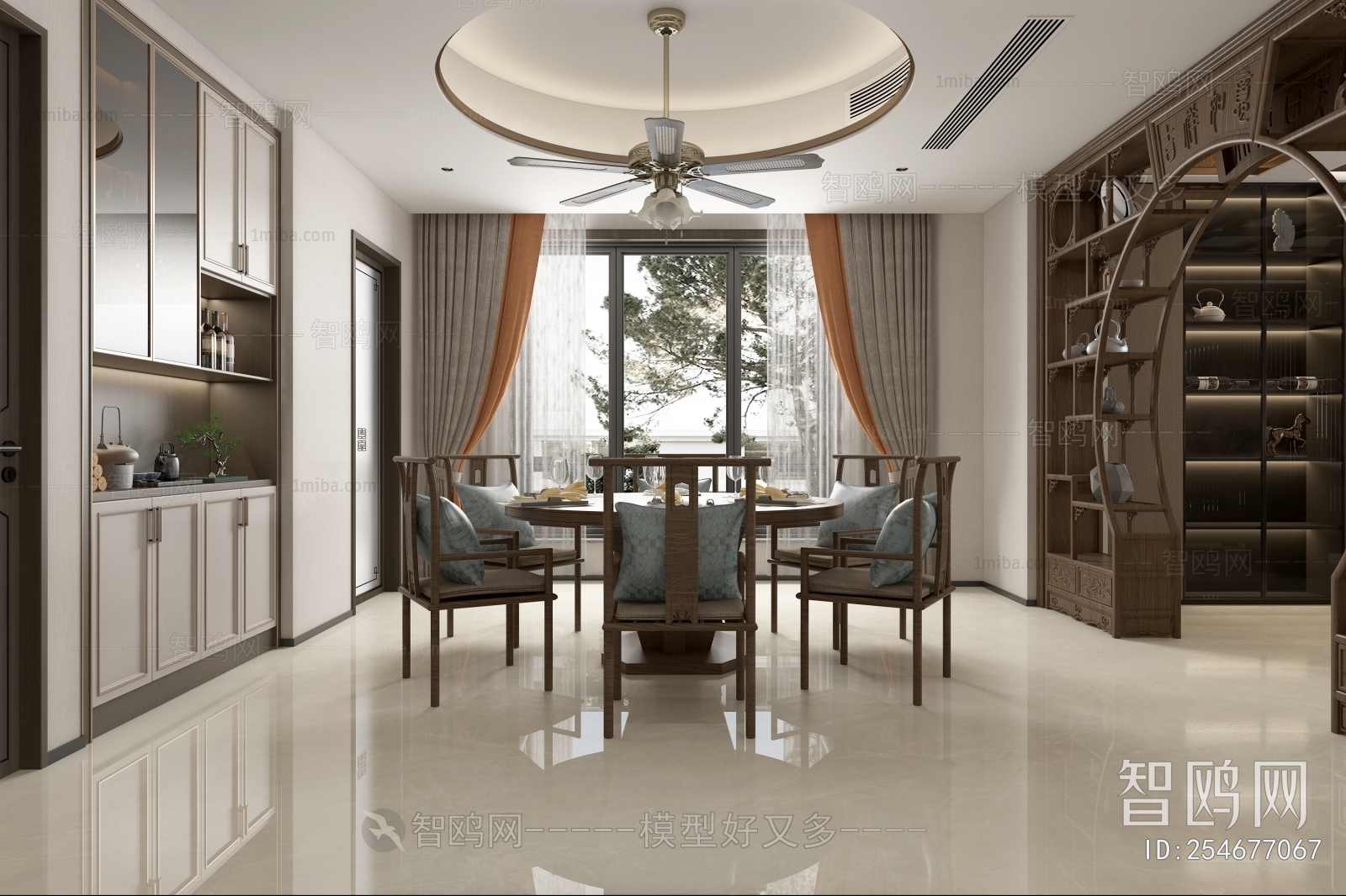 New Chinese Style Dining Room