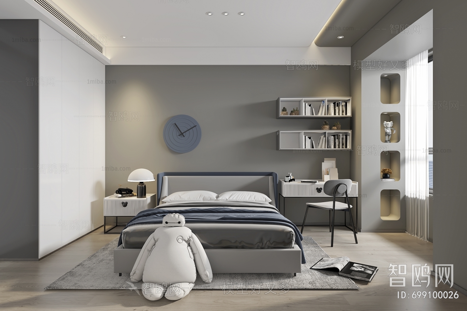 Modern Boy's Room And Son's Room