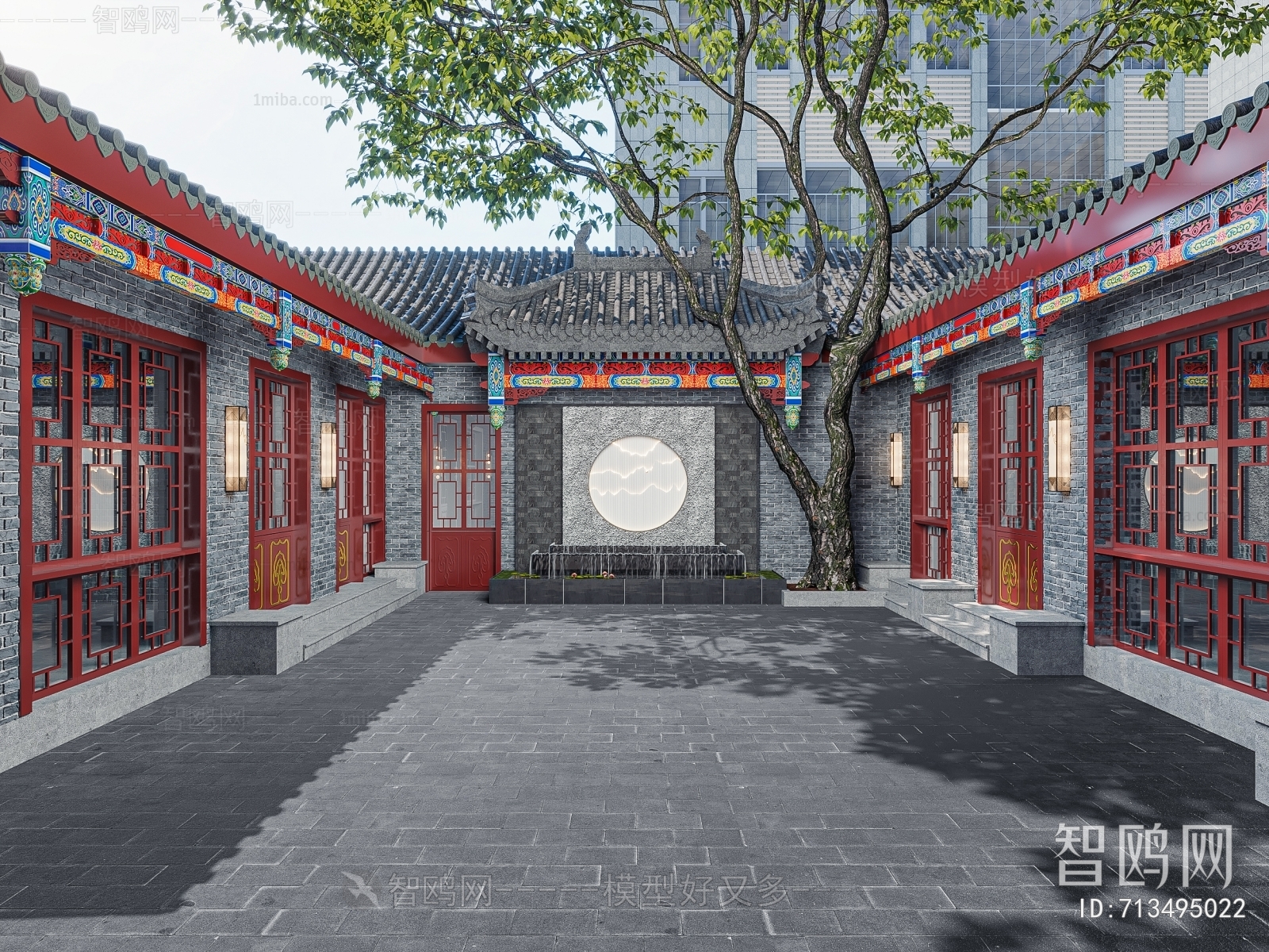 New Chinese Style Courtyard/landscape