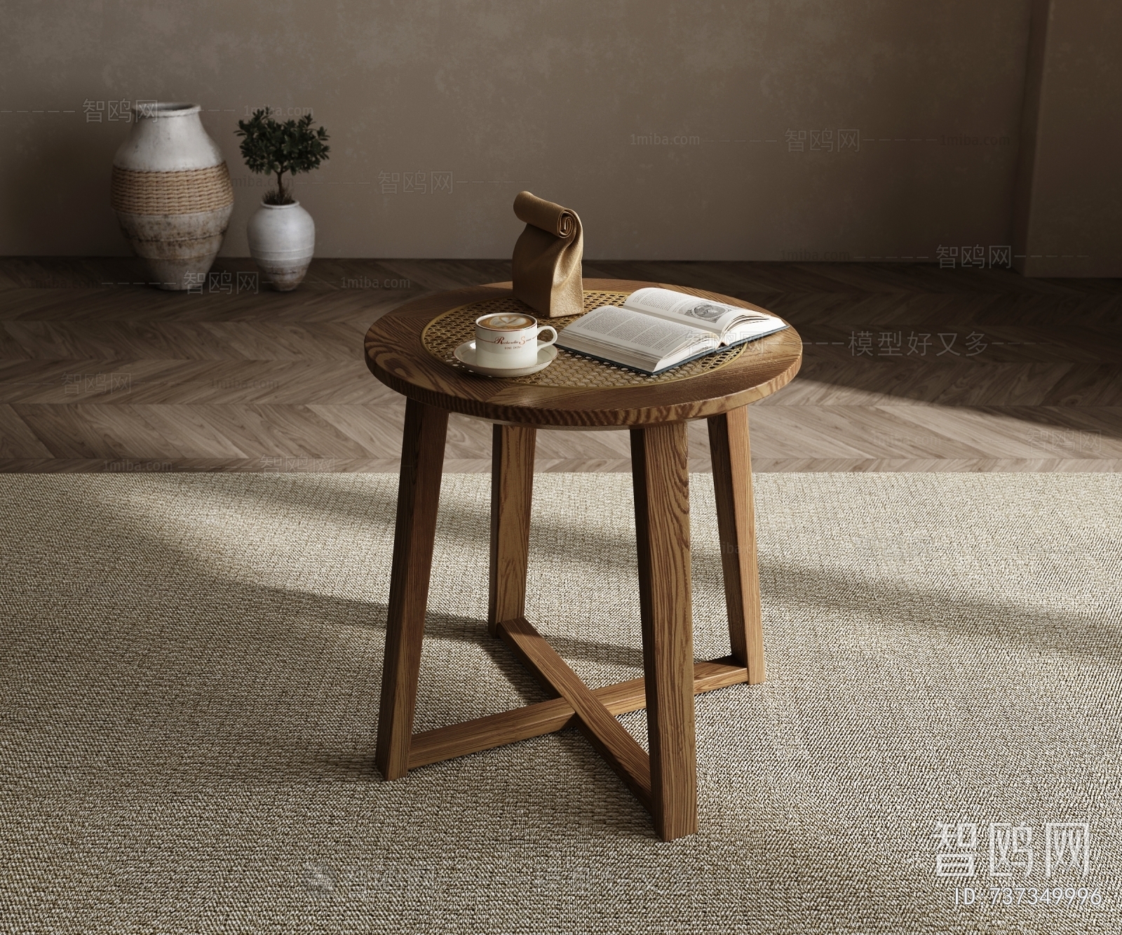 Wabi-sabi Style Side Table/corner Table