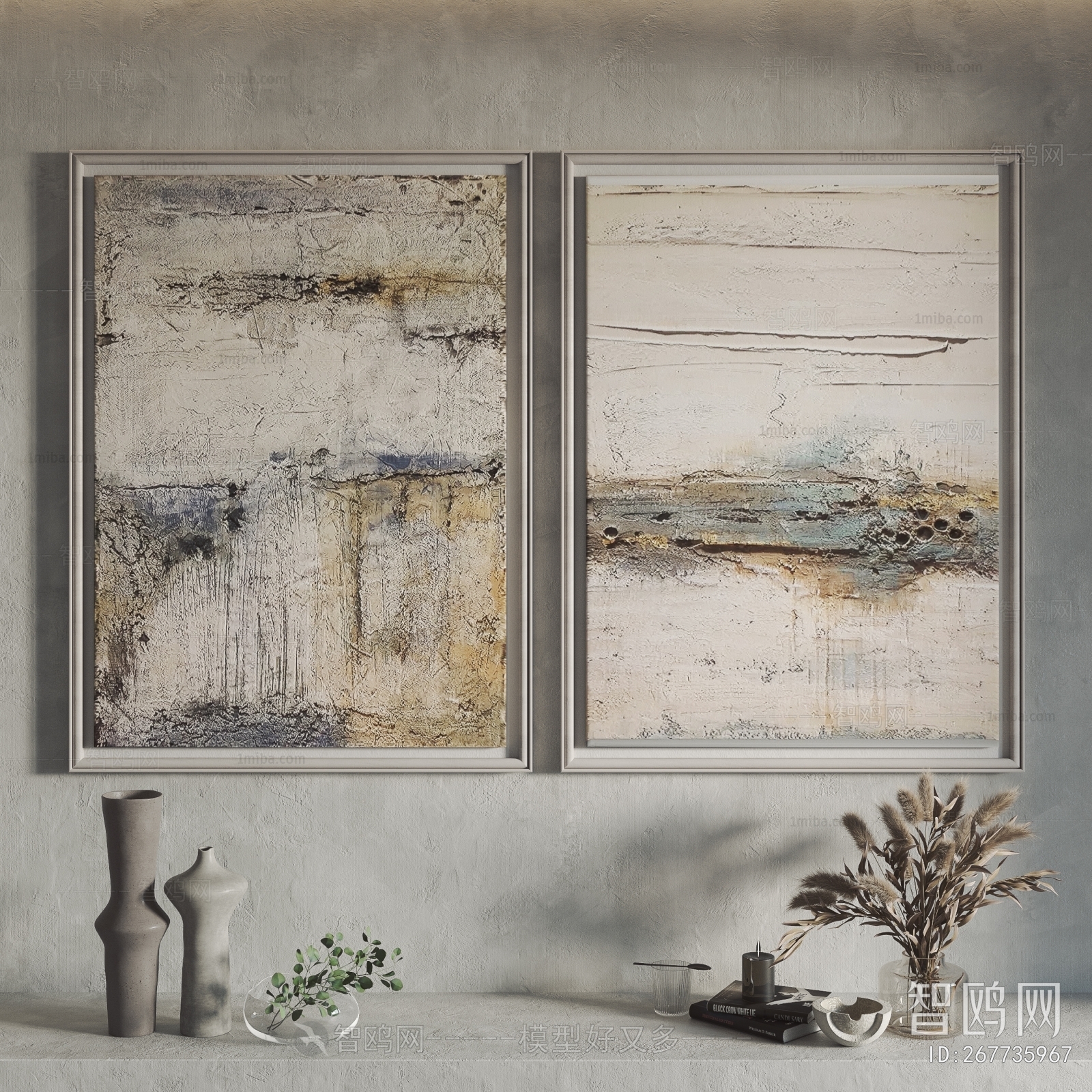 Modern Wabi-sabi Style Painting