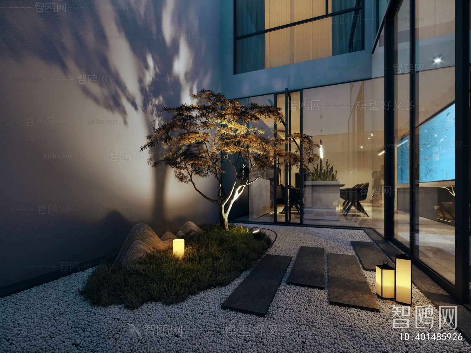 New Chinese Style Courtyard/landscape