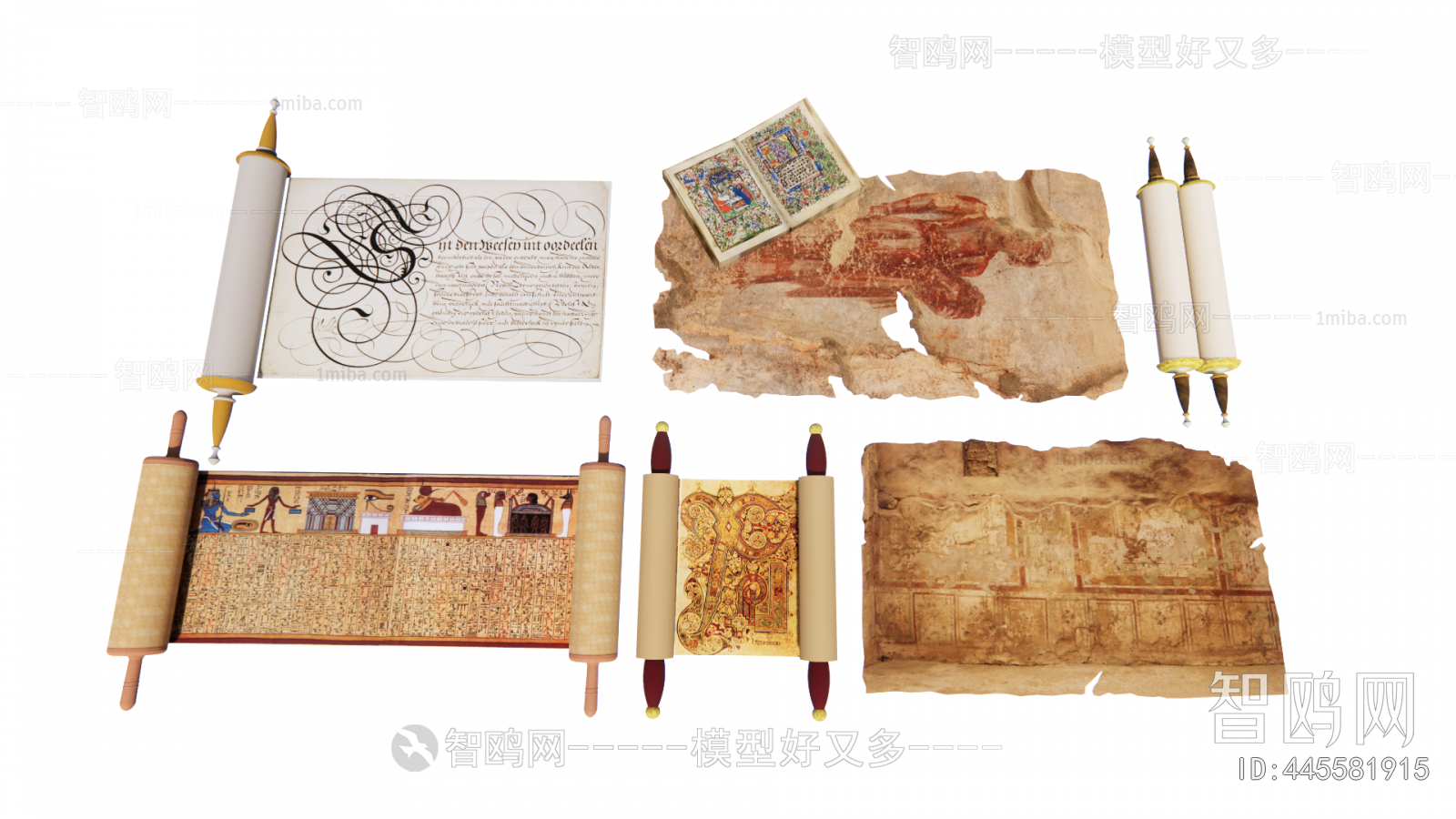 中式古代书卷