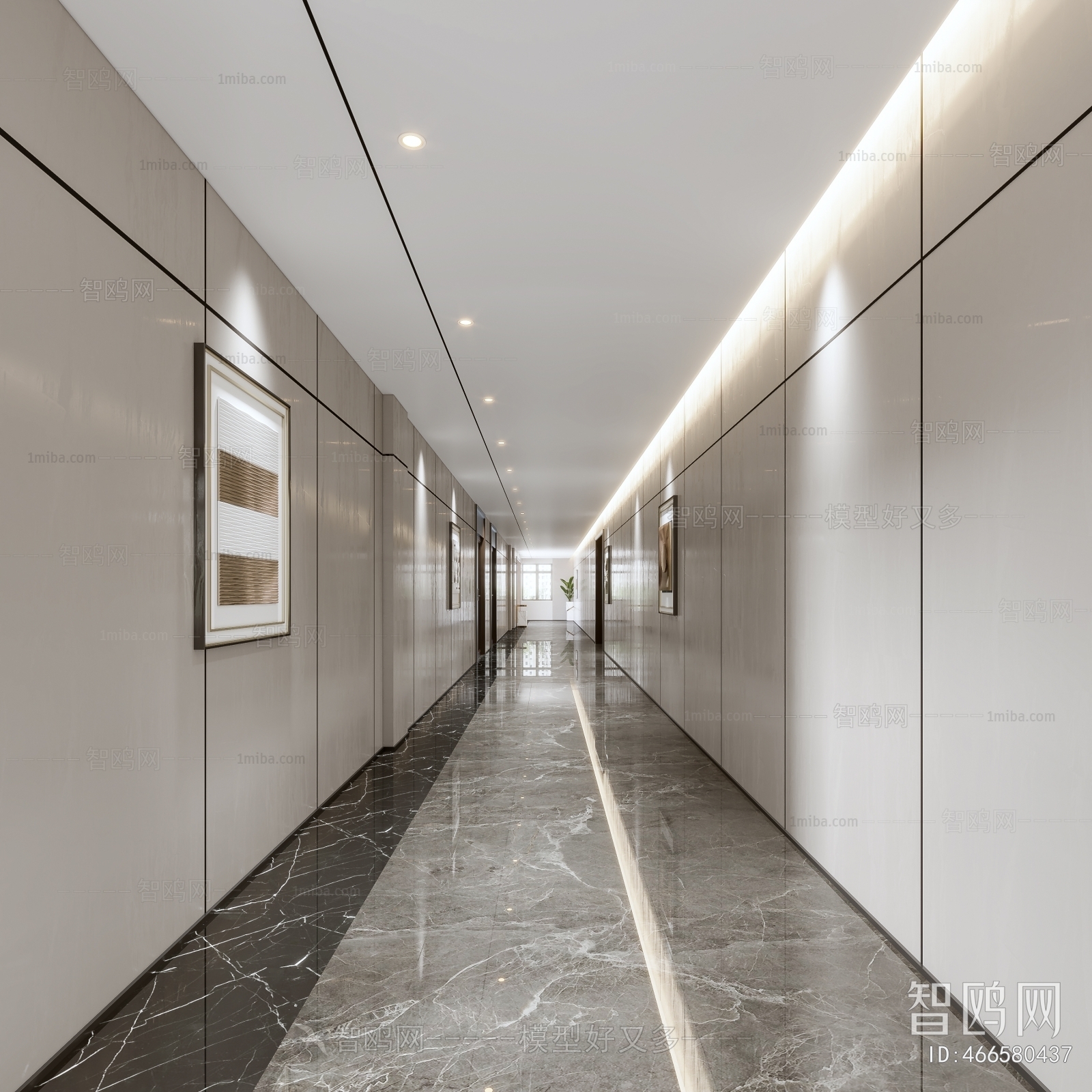 Modern Office Elevator Hall