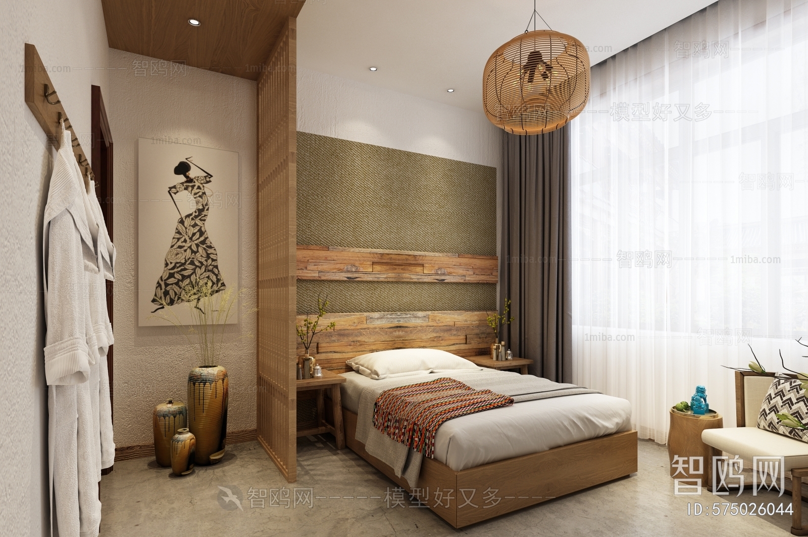 Southeast Asian Style Bedroom