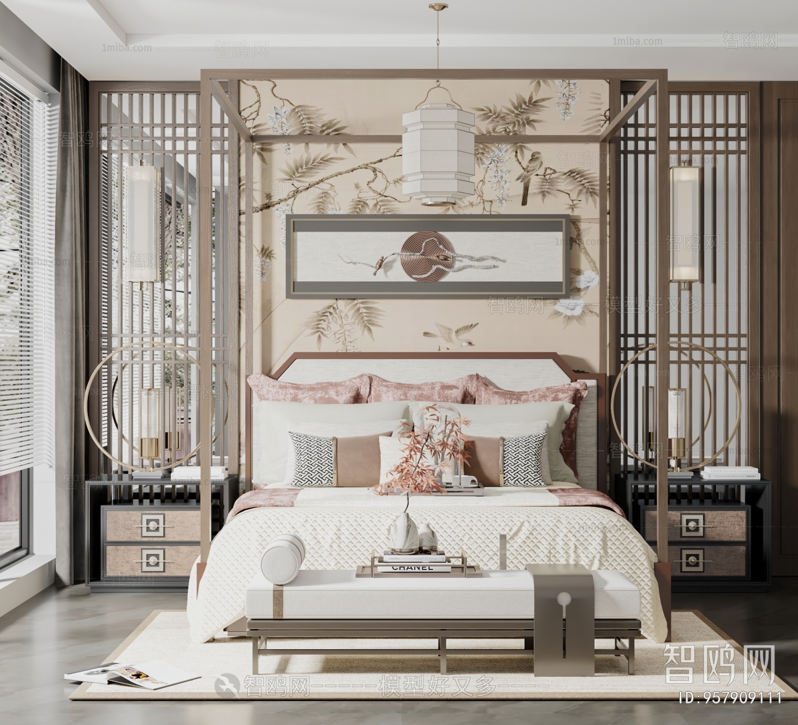 New Chinese Style Bedroom