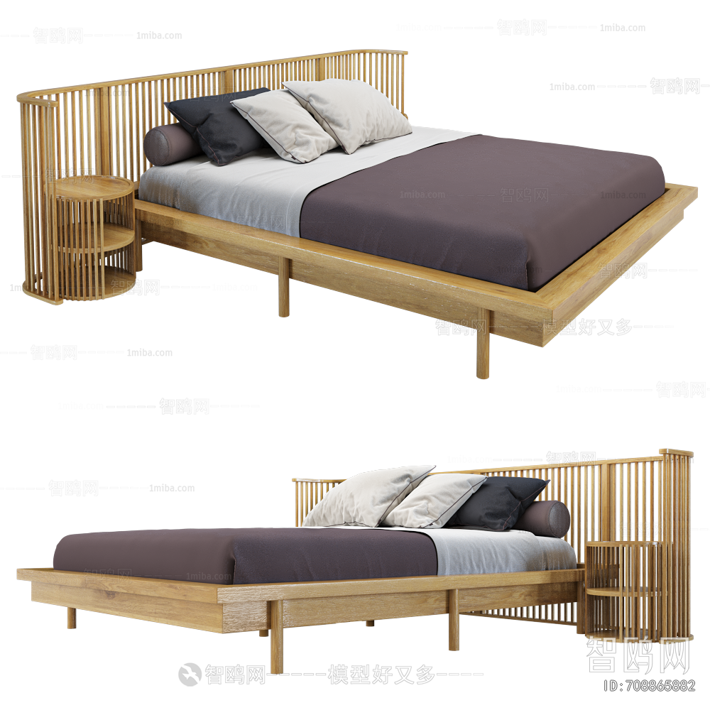 Japanese Style Double Bed