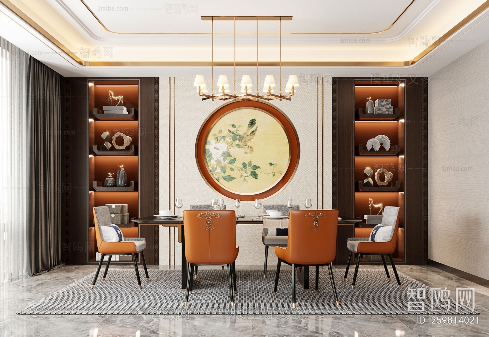 New Chinese Style Dining Room