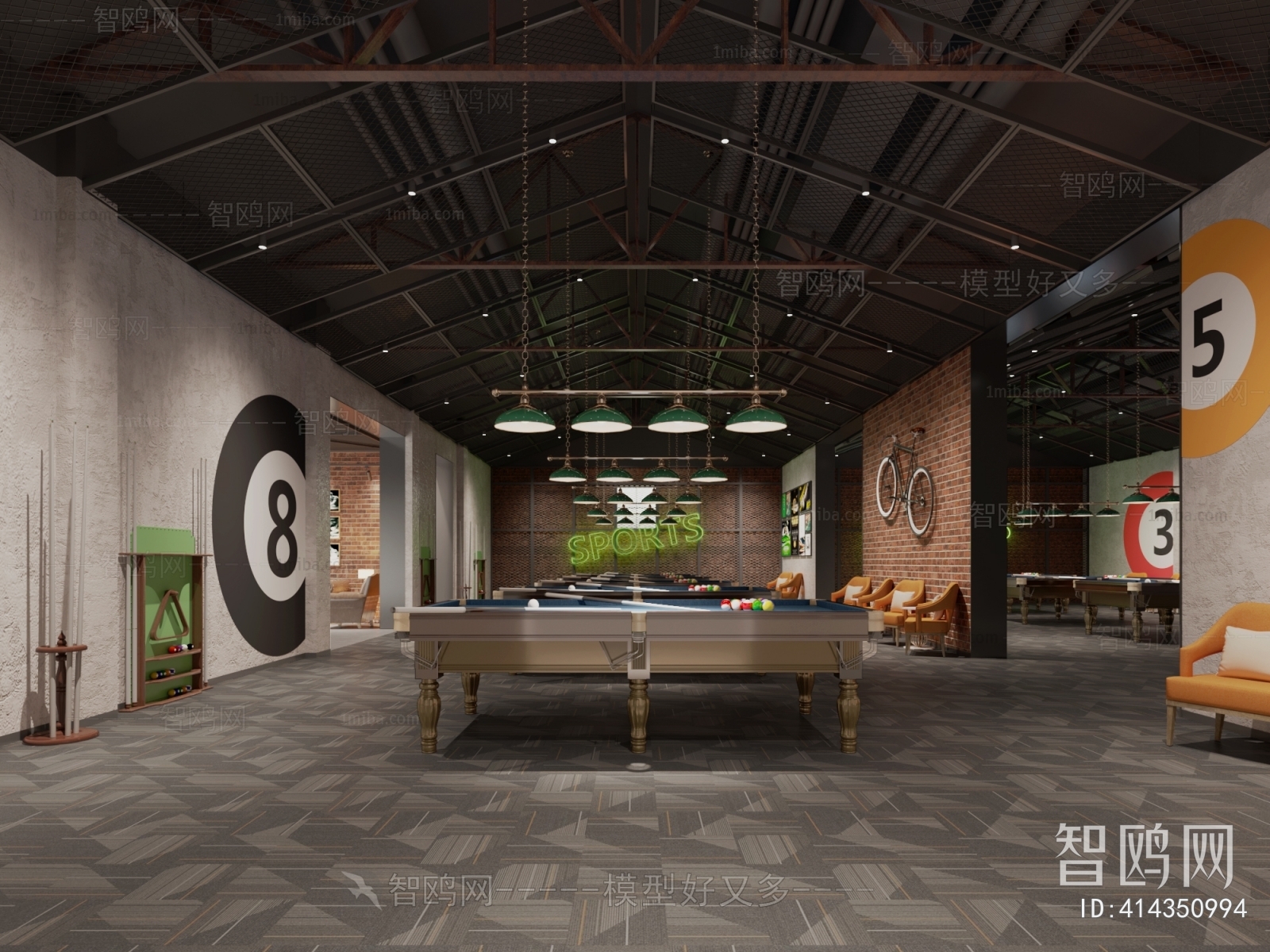 Industrial Style Space For Entertainment