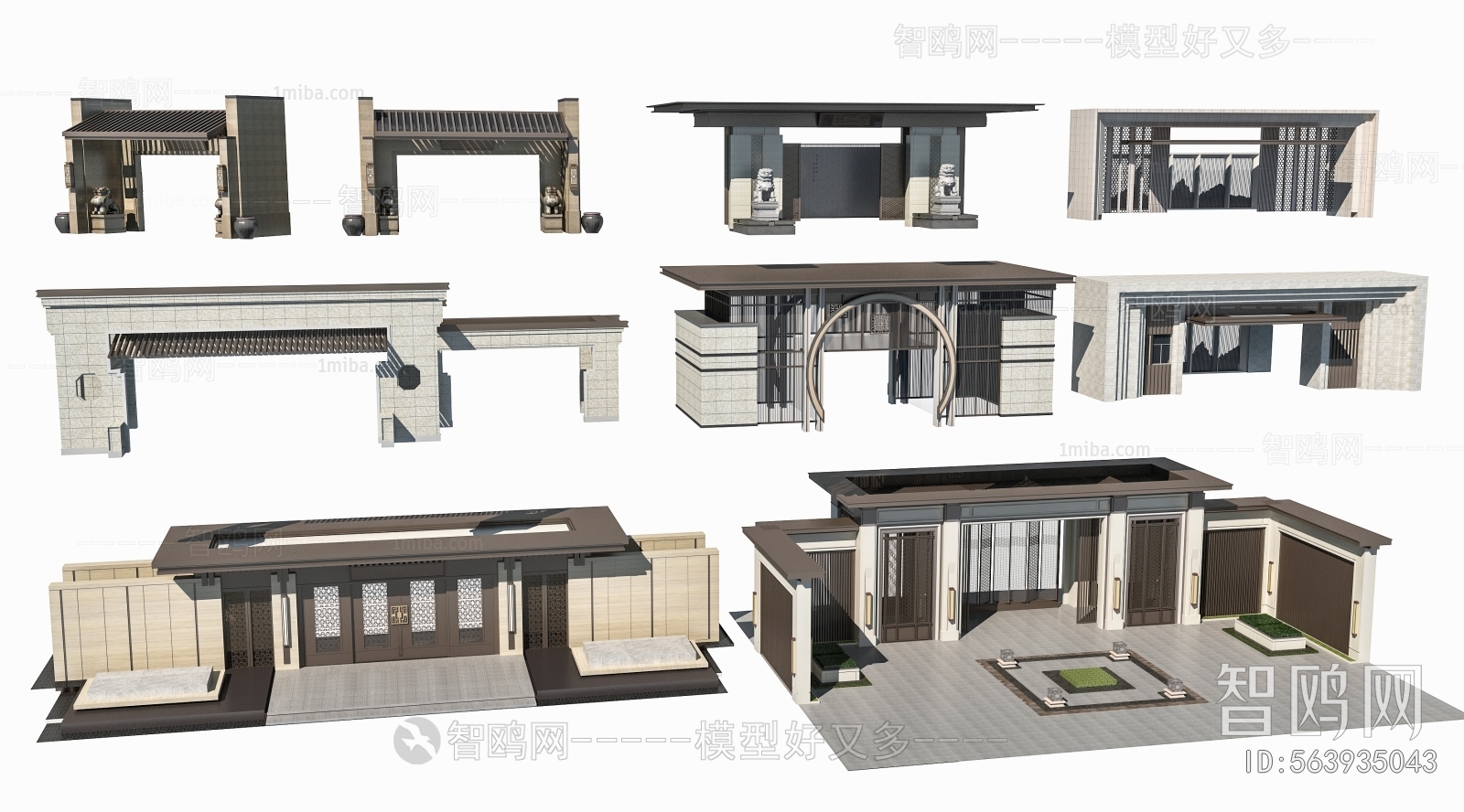 New Chinese Style Building Component