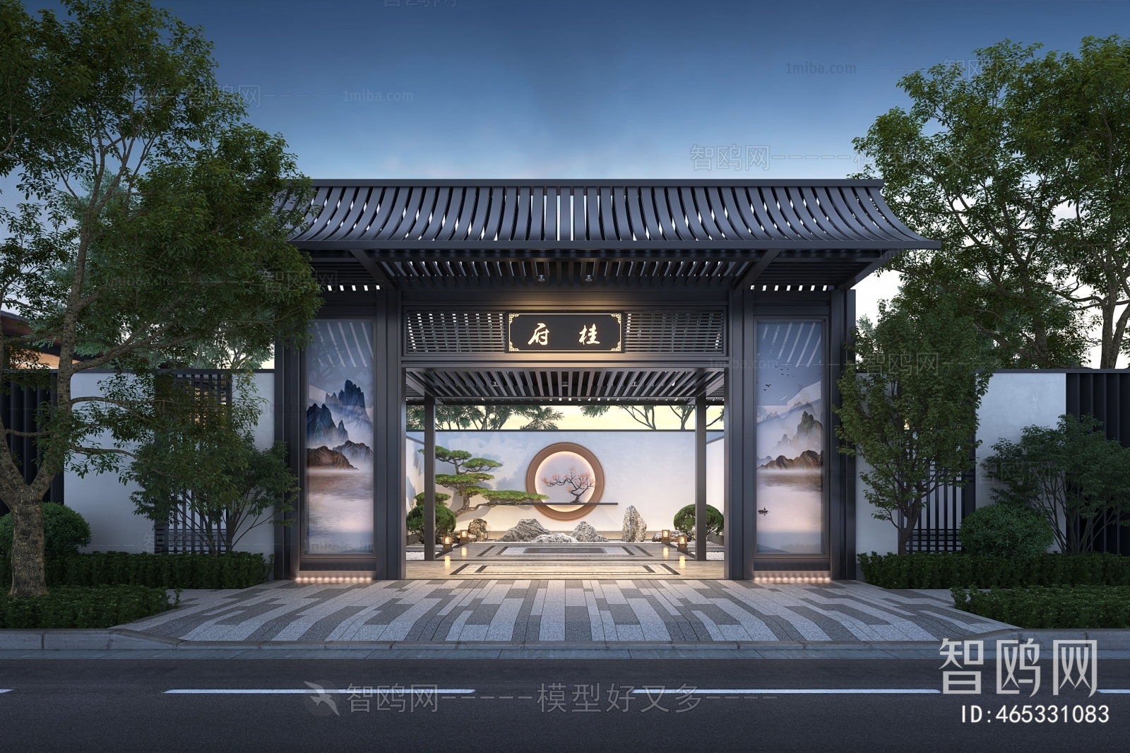 New Chinese Style Courtyard/landscape