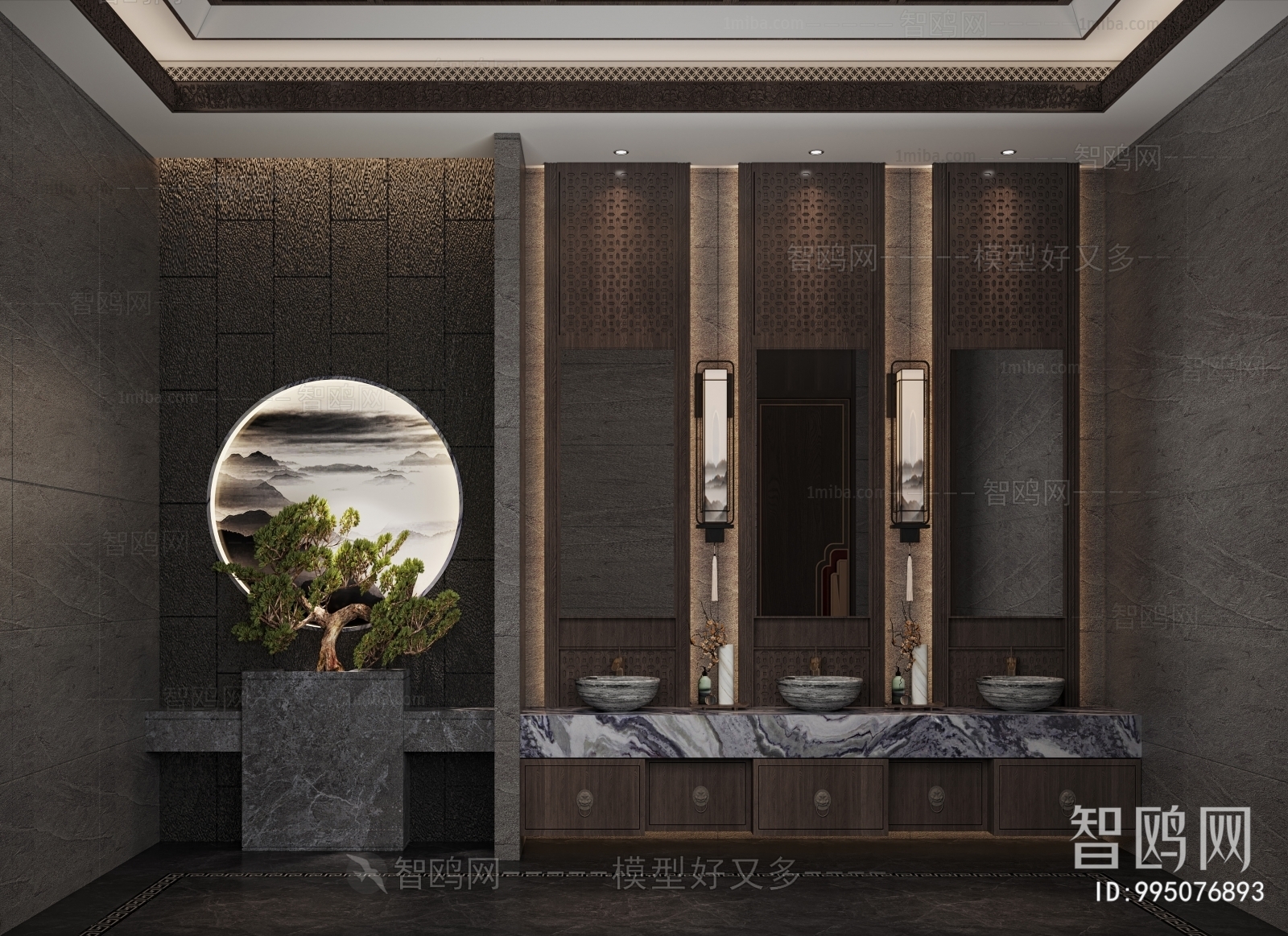 新中式酒店卫生间